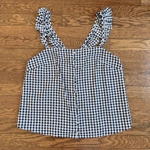 Madewell Gingham Tank Top